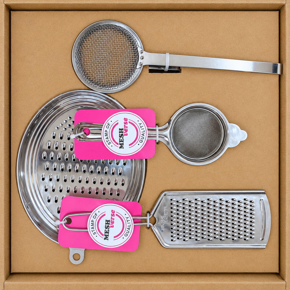 Meshverse stainless steel kitchen essentials Diwali gift box