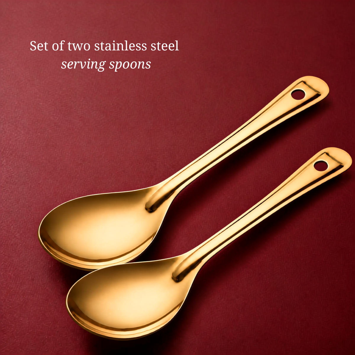 Meshverse Premium Stainless Steel Serving Spoon