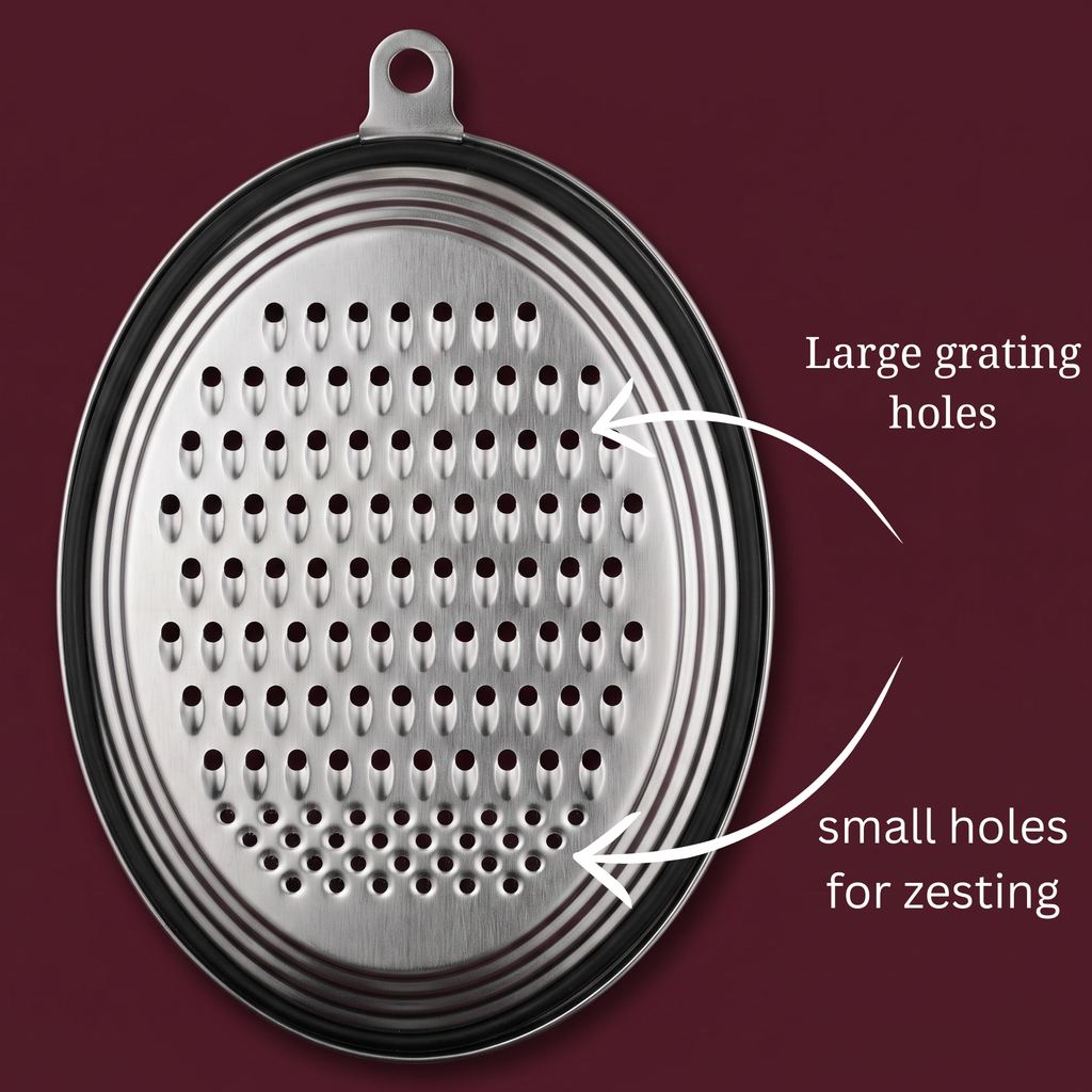 Meshverse Stainless Steel Oval Multi-Purpose Grater & Zester