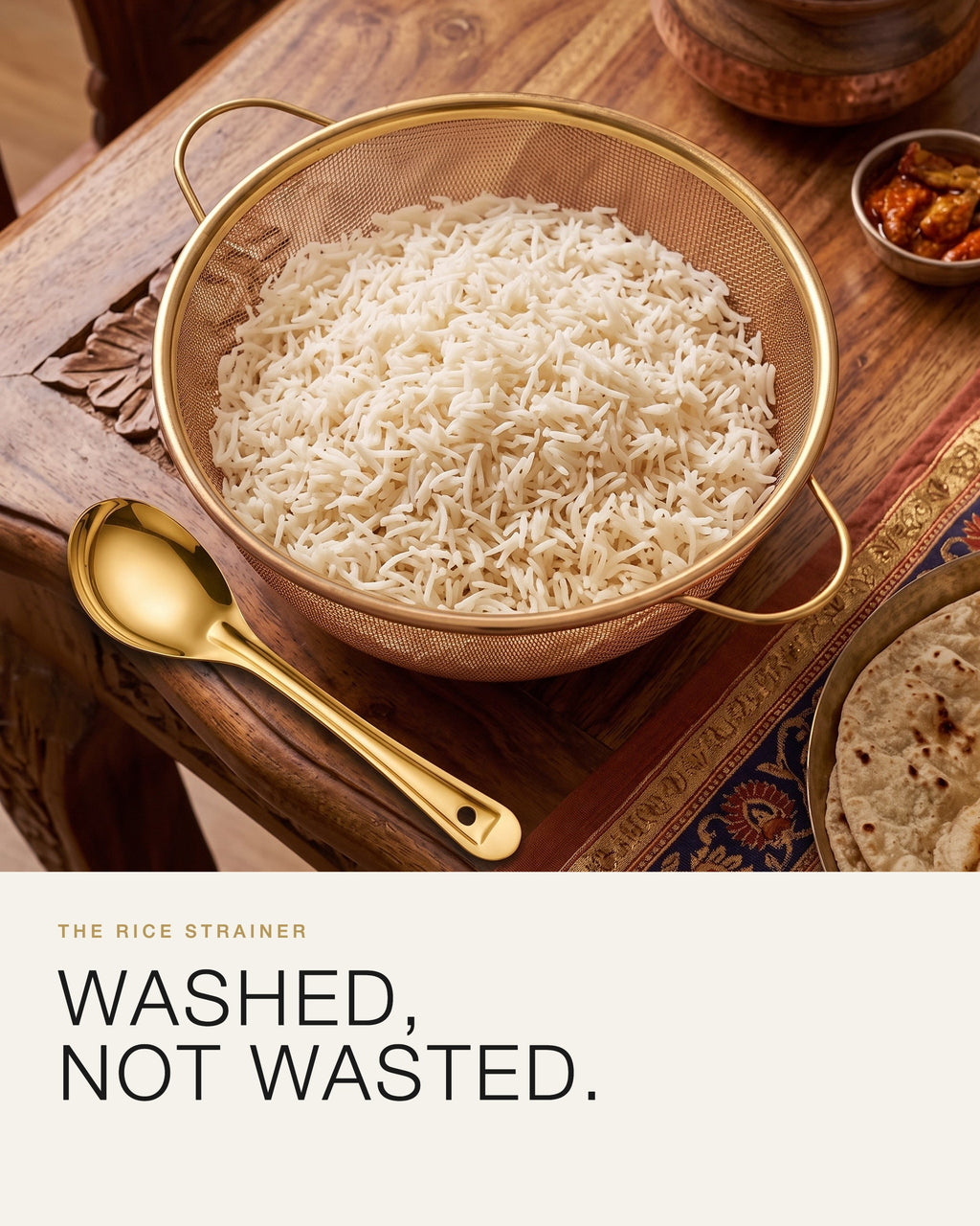 Meshverse Stainless Steel Rice Washing & Straining colander