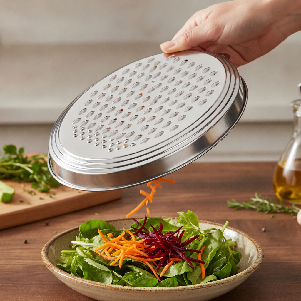 Meshverse Stainless Steel Oval Multi-Purpose Grater & Zester