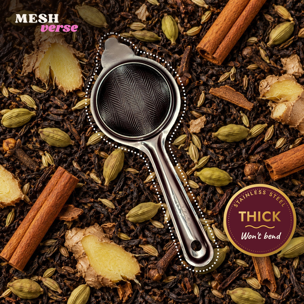 Meshverse Classic Stainless Steel Chai Channi (Tea Strainer)