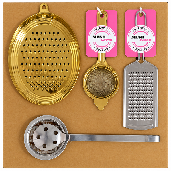 Meshverse Kitchen Essentials Gift Box — 4-Piece Stainless Steel Set