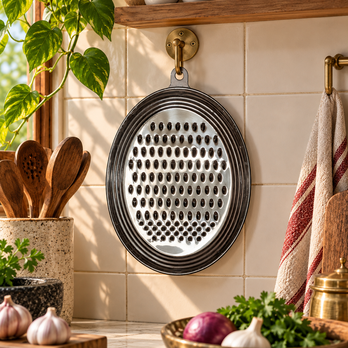 Meshverse Stainless Steel Oval Multi-Purpose Grater & Zester