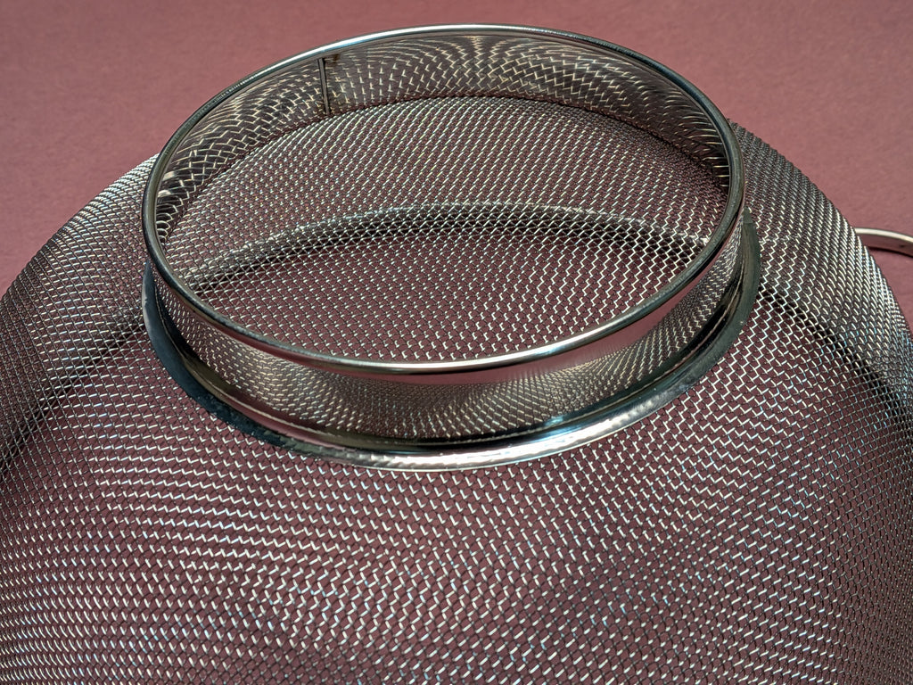 ring rice strainer, silver, premium, stainless steel