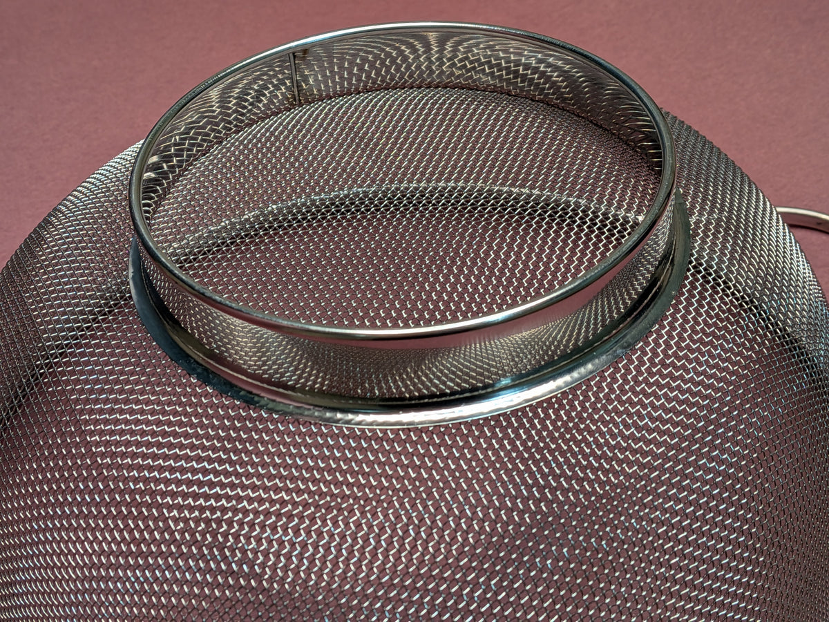 ring rice strainer, silver, premium, stainless steel